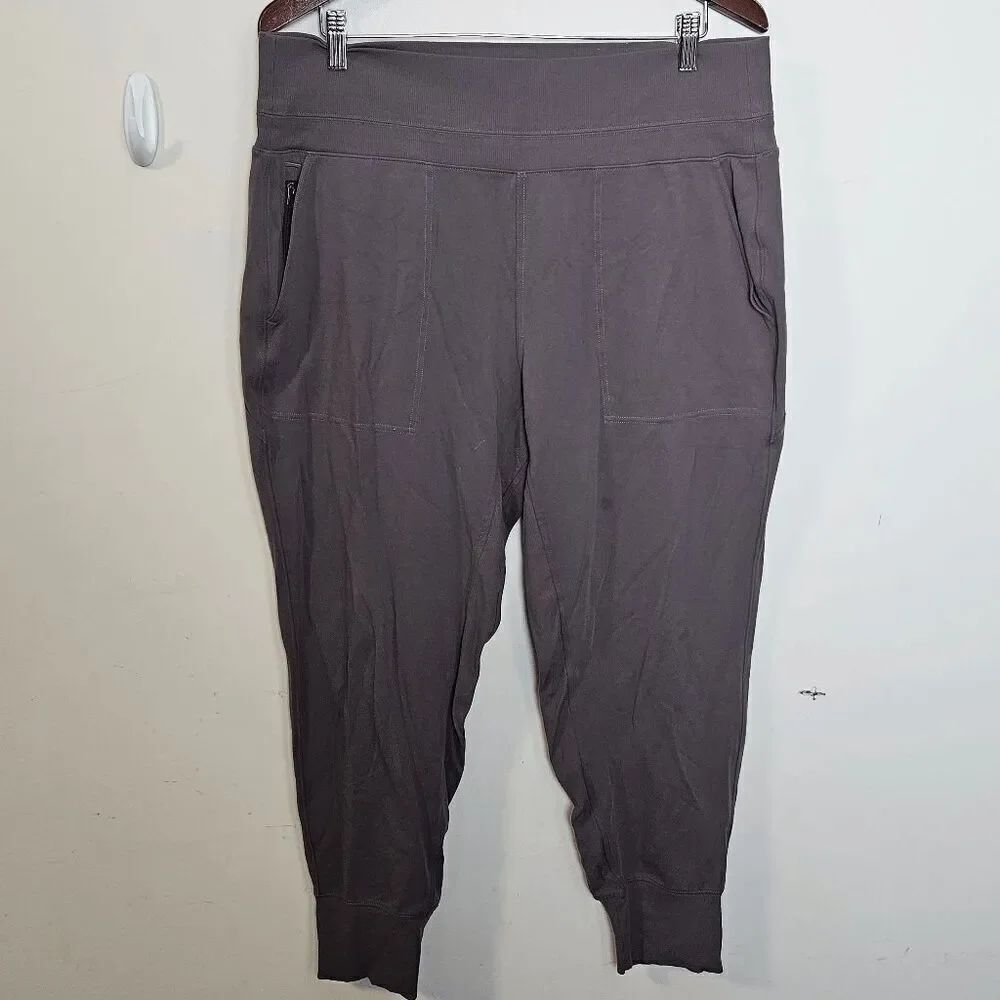 Athleta Venice High Rise Track Jogger Pants 597888 Women's Rustic Size XL